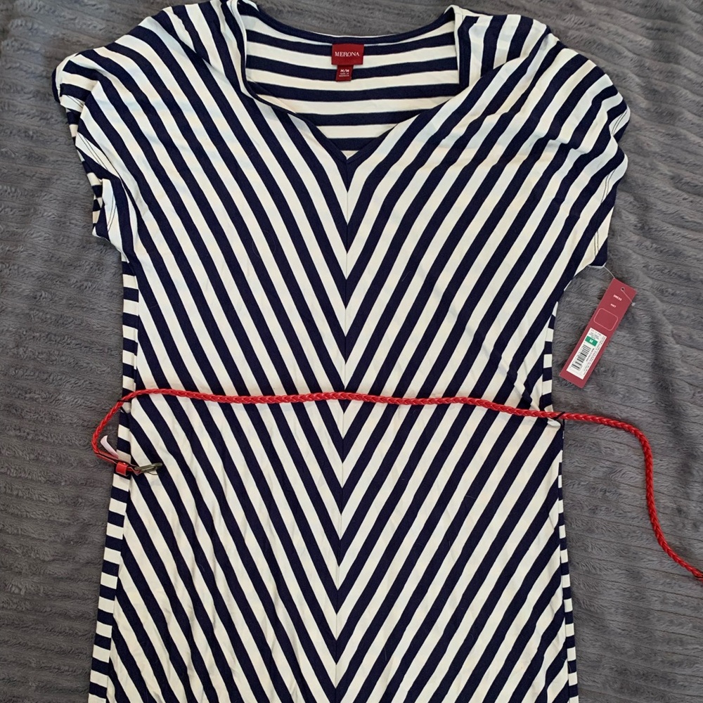 Merona Belted Dress Sz M